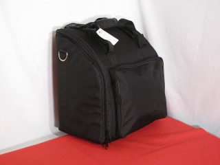 Soft front loading shoulder case for 48 bass